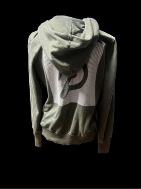 Olive Full Zip Sweat Jacket Peloton medium